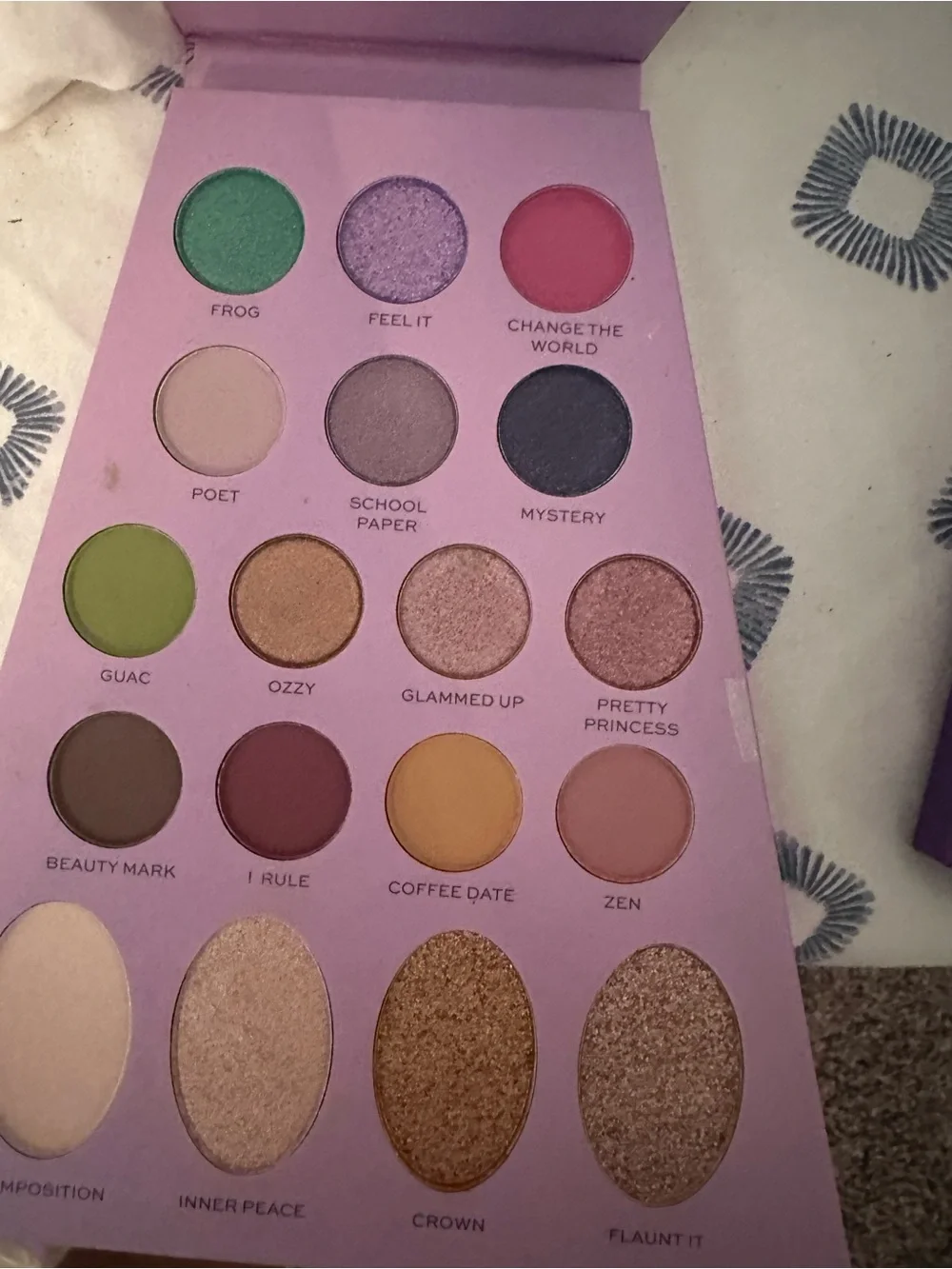 Girls' Night Out Eyeshadow Palette Set - Pink, Blue, Purple, Peach